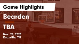 Bearden  vs TBA Game Highlights - Nov. 28, 2020