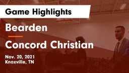 Bearden  vs Concord Christian  Game Highlights - Nov. 20, 2021