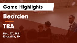 Bearden  vs TBA Game Highlights - Dec. 27, 2021