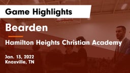 Bearden  vs Hamilton Heights Christian Academy  Game Highlights - Jan. 13, 2022