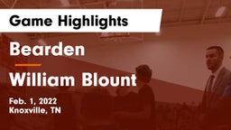 Bearden  vs William Blount  Game Highlights - Feb. 1, 2022