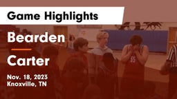 Bearden  vs Carter  Game Highlights - Nov. 18, 2023