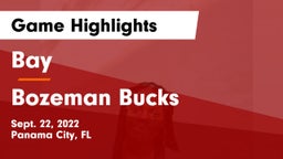 Bay  vs Bozeman Bucks Game Highlights - Sept. 22, 2022