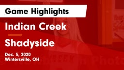 Indian Creek  vs Shadyside Game Highlights - Dec. 5, 2020