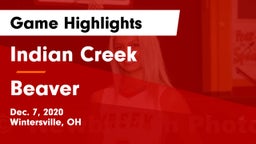 Indian Creek  vs Beaver  Game Highlights - Dec. 7, 2020