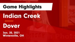 Indian Creek  vs Dover  Game Highlights - Jan. 20, 2021