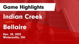 Indian Creek  vs Bellaire  Game Highlights - Dec. 28, 2023