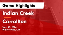Indian Creek  vs Carrollton  Game Highlights - Jan. 15, 2024
