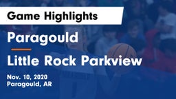 Paragould  vs Little Rock Parkview Game Highlights - Nov. 10, 2020