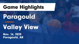 Paragould  vs Valley View  Game Highlights - Nov. 16, 2020