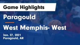 Paragould  vs West Memphis- West Game Highlights - Jan. 27, 2021