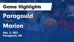 Paragould  vs Marion  Game Highlights - Feb. 3, 2021