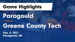 Paragould  vs Greene County Tech  Game Highlights - Feb. 8, 2021