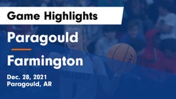 Paragould  vs Farmington  Game Highlights - Dec. 28, 2021