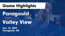Paragould  vs Valley View  Game Highlights - Jan. 12, 2023