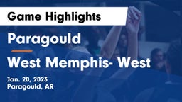 Paragould  vs West Memphis- West Game Highlights - Jan. 20, 2023
