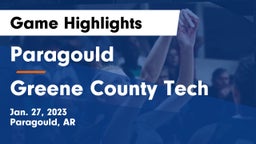 Paragould  vs Greene County Tech  Game Highlights - Jan. 27, 2023