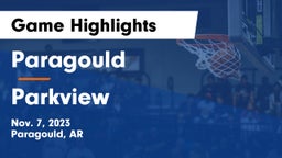 Paragould  vs Parkview  Game Highlights - Nov. 7, 2023