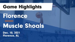 Florence  vs Muscle Shoals  Game Highlights - Dec. 10, 2021