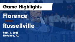 Florence  vs Russellville  Game Highlights - Feb. 3, 2023