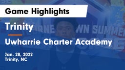 Trinity  vs Uwharrie Charter Academy Game Highlights - Jan. 28, 2022