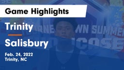 Trinity  vs Salisbury  Game Highlights - Feb. 24, 2022