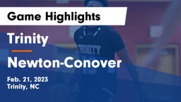 Trinity  vs Newton-Conover  Game Highlights - Feb. 21, 2023