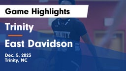 Trinity  vs East Davidson  Game Highlights - Dec. 5, 2023
