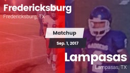 Matchup: Fredericksburg High vs. Lampasas  2017