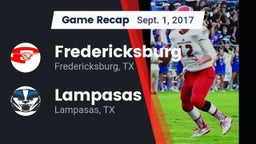 Recap: Fredericksburg  vs. Lampasas  2017