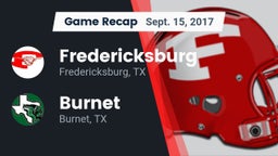 Recap: Fredericksburg  vs. Burnet  2017