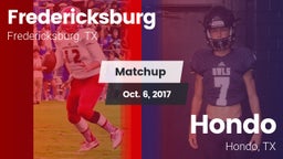 Matchup: Fredericksburg High vs. Hondo  2017