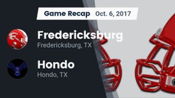 Recap: Fredericksburg  vs. Hondo  2017