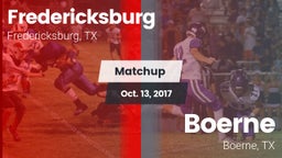 Matchup: Fredericksburg High vs. Boerne  2017