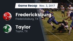 Recap: Fredericksburg  vs. Taylor  2017