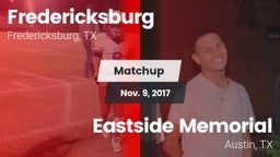 Matchup: Fredericksburg High vs. Eastside Memorial  2017