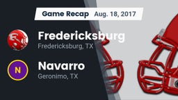 Recap: Fredericksburg  vs. Navarro  2017