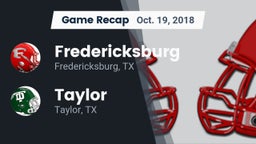 Recap: Fredericksburg  vs. Taylor  2018