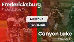 Matchup: Fredericksburg High vs. Canyon Lake  2018