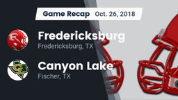 Recap: Fredericksburg  vs. Canyon Lake  2018