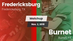 Matchup: Fredericksburg High vs. Burnet  2018