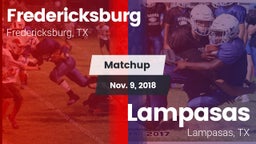 Matchup: Fredericksburg High vs. Lampasas  2018