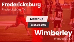 Matchup: Fredericksburg High vs. Wimberley  2019
