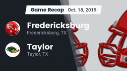Recap: Fredericksburg  vs. Taylor  2019