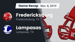 Recap: Fredericksburg  vs. Lampasas  2019