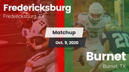 Matchup: Fredericksburg High vs. Burnet  2020