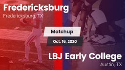 Matchup: Fredericksburg High vs. LBJ Early College  2020