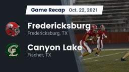 Recap: Fredericksburg  vs. Canyon Lake  2021
