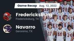 Recap: Fredericksburg  vs. Navarro  2022