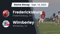 Recap: Fredericksburg  vs. Wimberley  2022
